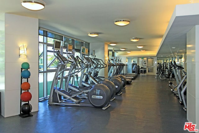 view of exercise room