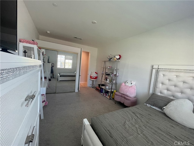 bedroom featuring a closet