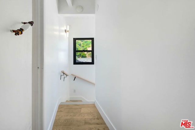 interior space with light wood-type flooring