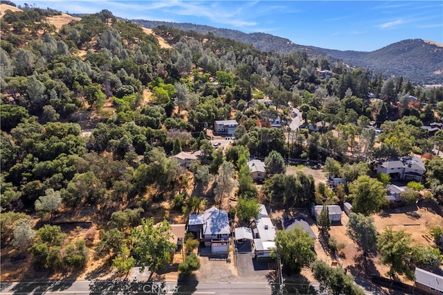 bird's eye view featuring a mountain view