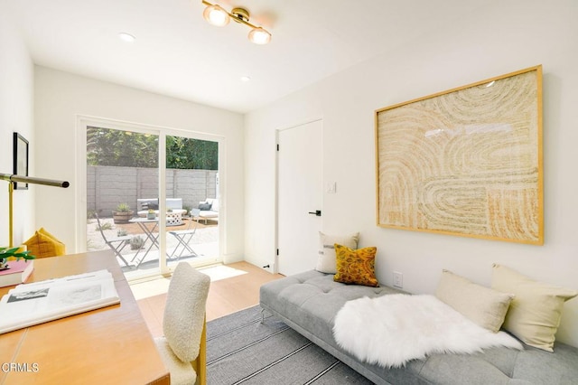 interior space featuring light hardwood / wood-style flooring