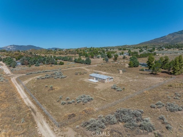 bird's eye view featuring a mountain view