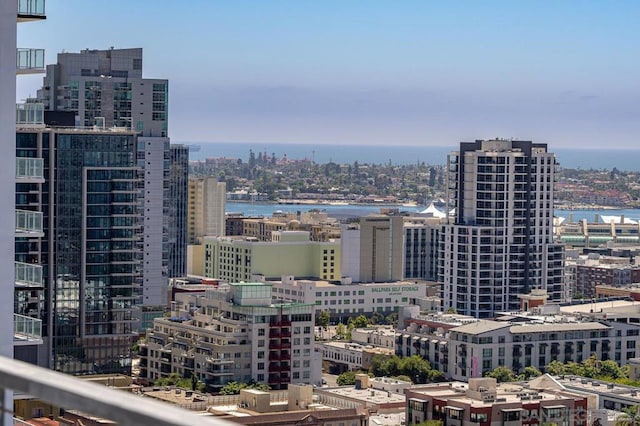 view of city featuring a water view