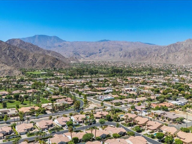 aerial view featuring a mountain view