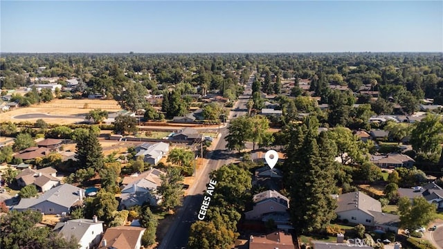 bird's eye view with a residential view