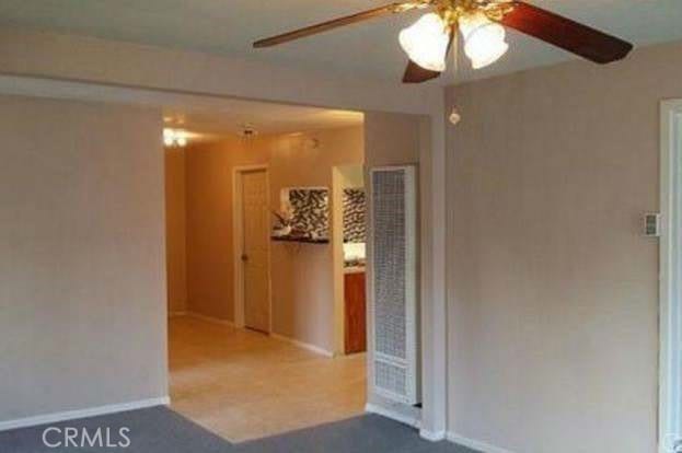 interior space with tile patterned floors