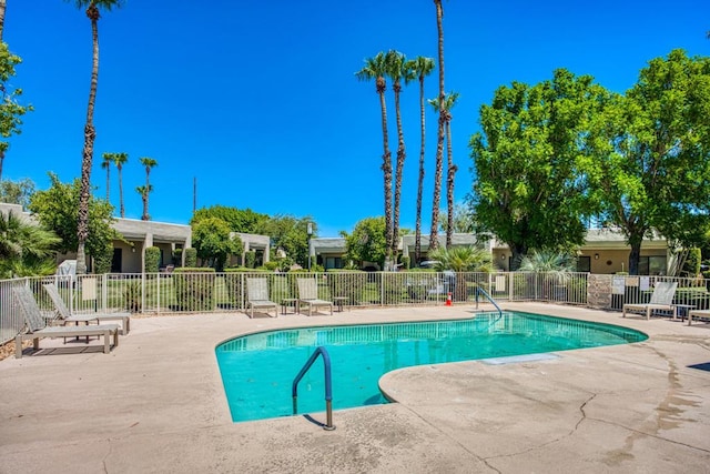 view of pool with a patio area