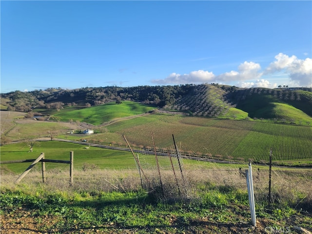 mountain view featuring a rural view