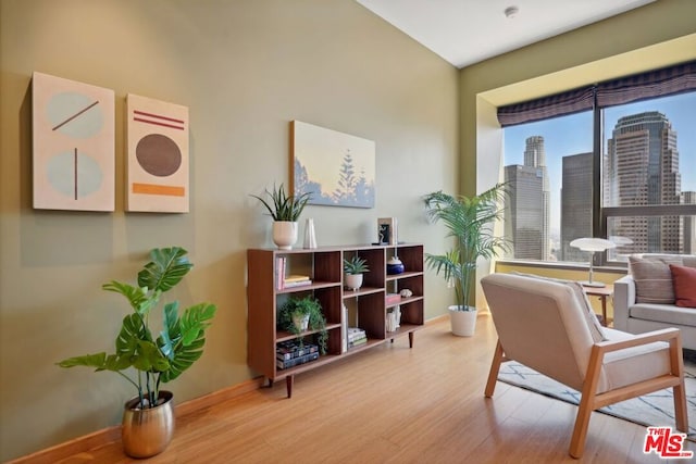 interior space featuring light hardwood / wood-style flooring