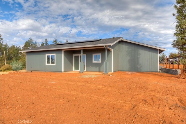 view of rear view of property