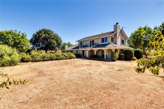 view of front of house with a porch