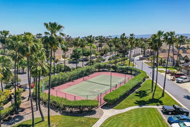 view of tennis court