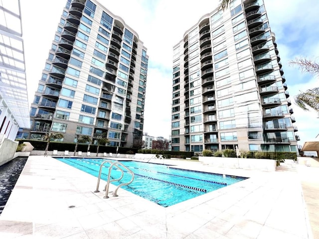 view of pool with a patio area