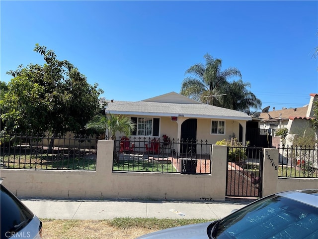 view of front of home