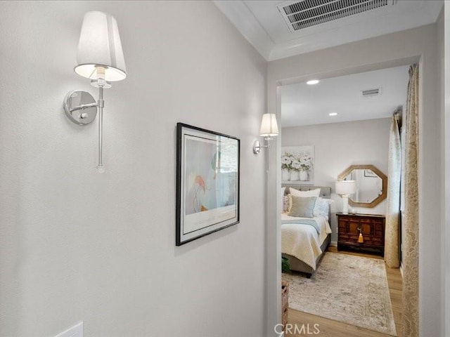 bedroom featuring hardwood / wood-style flooring