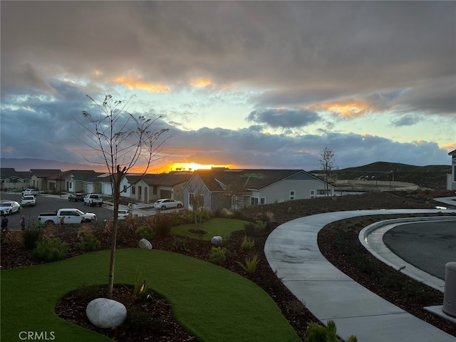 view of community featuring a yard