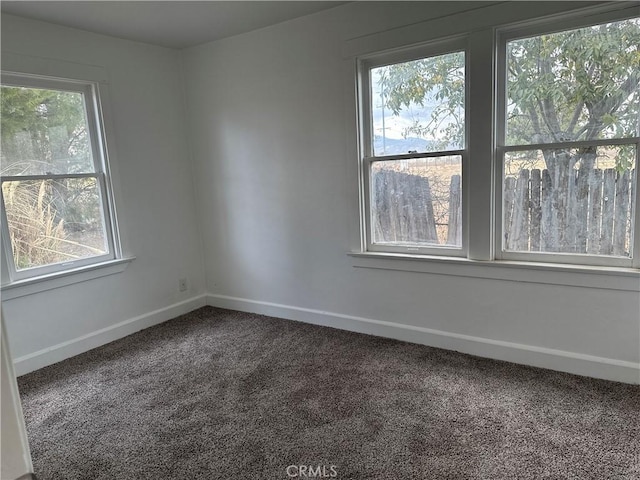 view of carpeted empty room