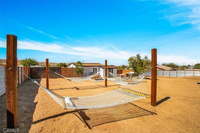 61853 Grand View Cir, Joshua Tree, CA 92252 - view of yard with a patio area and a fenced backyard