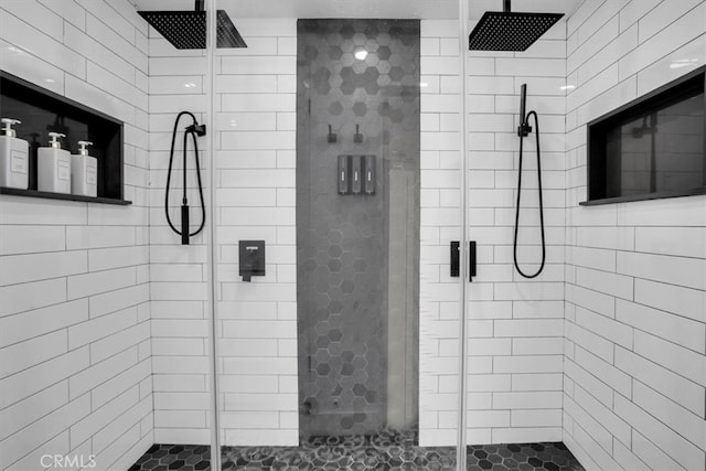 bathroom with walk in shower