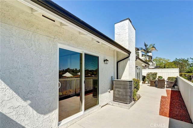 view of patio / terrace with fence