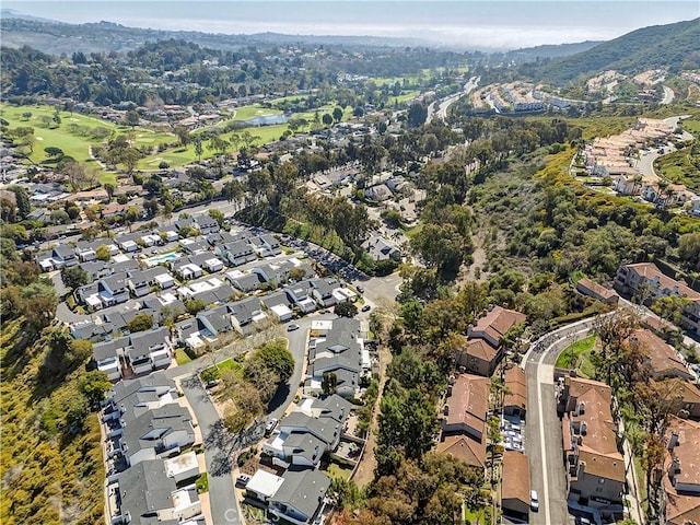 bird's eye view with a residential view