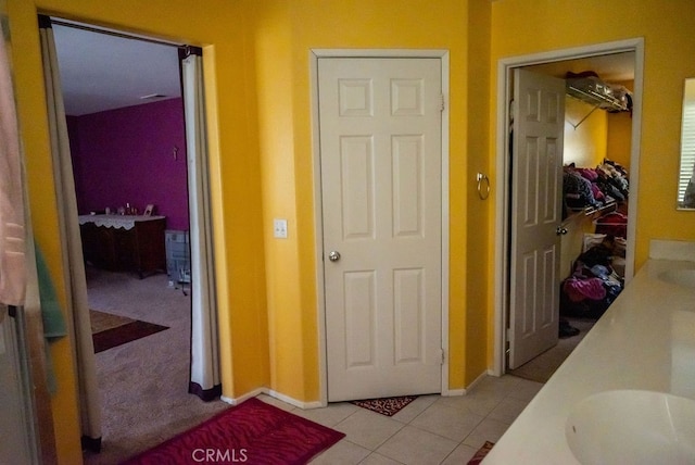 bathroom featuring tile patterned floors