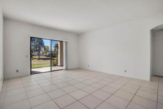 view of tiled spare room