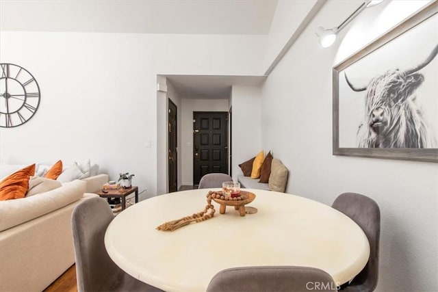 43334 32nd St W Unit 44, Lancaster, CA 93536 - dining room with wood finished floors
