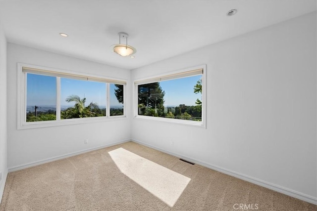 view of carpeted empty room