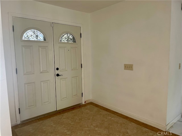 view of entrance foyer