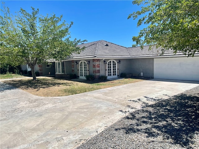 ranch-style house with a garage