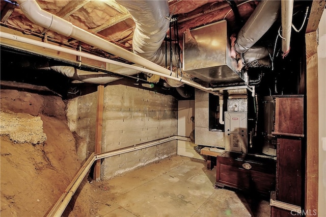 view of basement