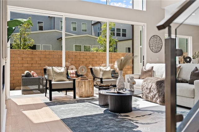 view of patio / terrace featuring an outdoor hangout area