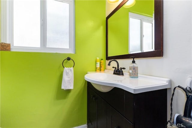 bathroom featuring vanity