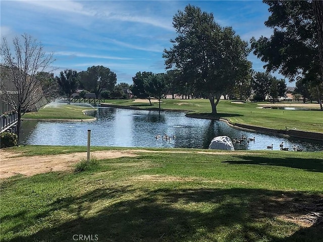 view of water feature