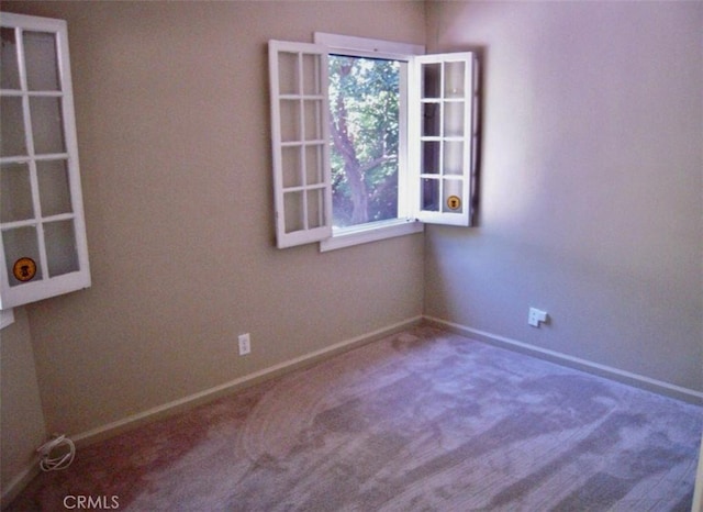 spare room with carpet