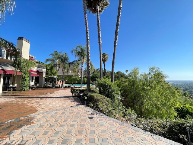 view of community with a patio area and a pool