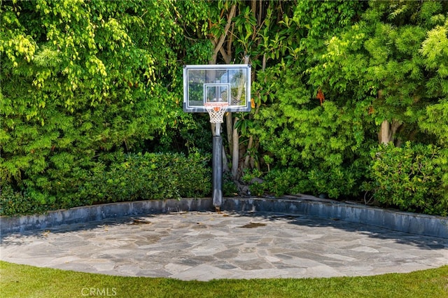 view of basketball court