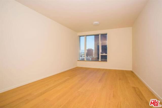 empty room featuring light hardwood / wood-style floors