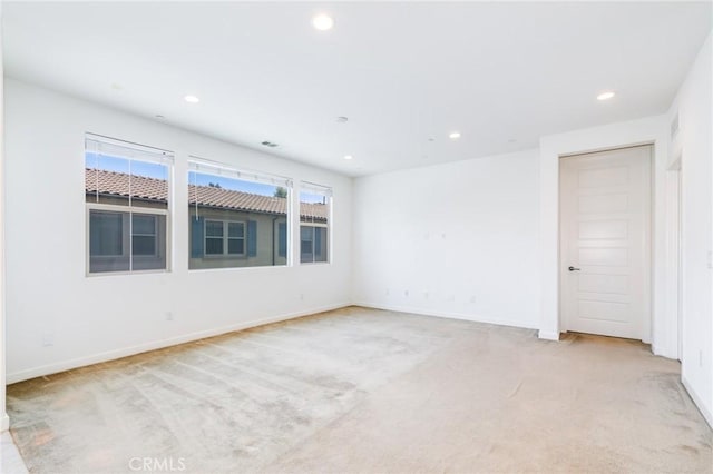 view of carpeted empty room