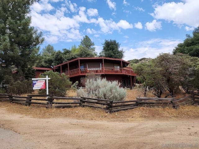 view of front of home