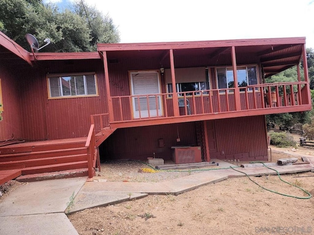 view of rear view of property