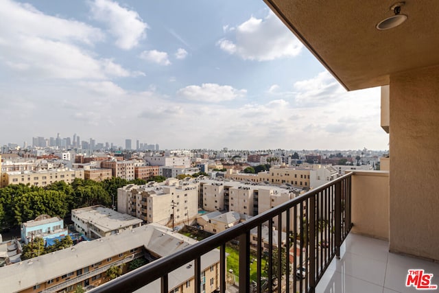 view of balcony