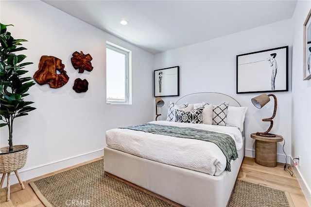 2304 Grant Ave Unit A, Redondo Beach, CA 90278 - bedroom featuring recessed lighting, wood finished floors, and baseboards