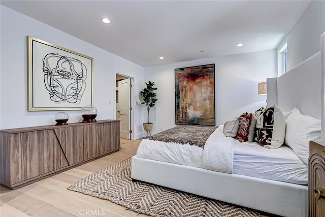 2304 Grant Ave Unit A, Redondo Beach, CA 90278 - bedroom featuring light wood-style floors and recessed lighting