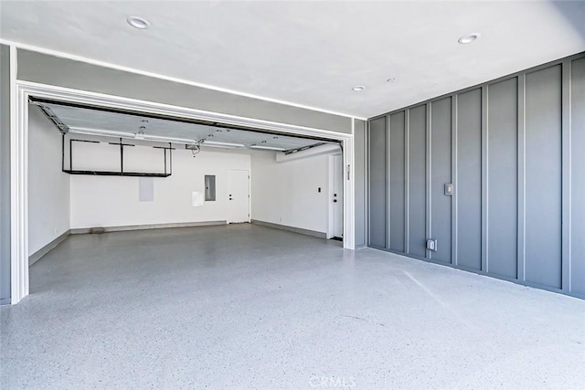 2304 Grant Ave Unit A, Redondo Beach, CA 90278 - garage featuring electric panel and recessed lighting