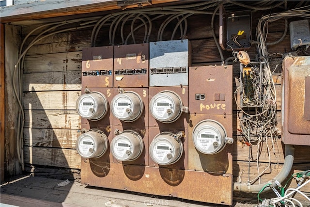 utility room with electric panel