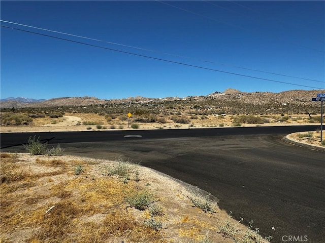 view of street featuring a mountain view