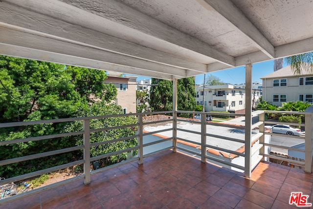 view of patio / terrace featuring a balcony