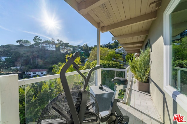 view of balcony